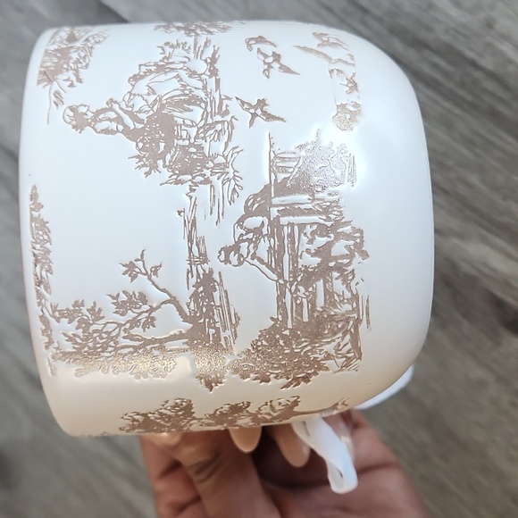 Beautiful ivory mug with pink floral detail. NWt - Picture 5 of 6